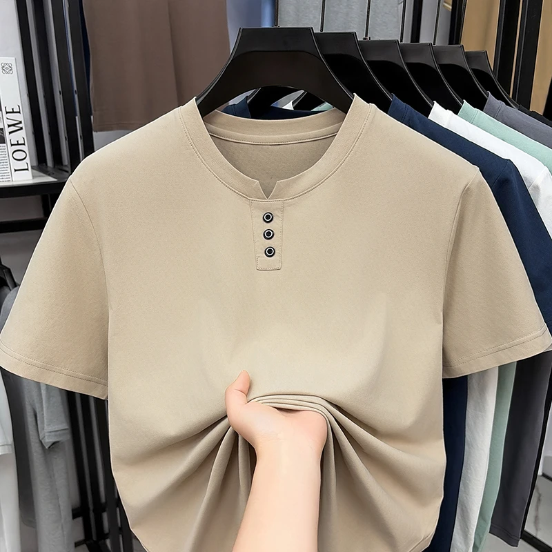 Mens Casual Henley Neck T Shir - مراجعة Embellish Knit وسعره