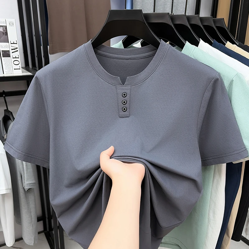 Mens Casual Henley Neck T Shir - مراجعة Embellish Knit وسعره