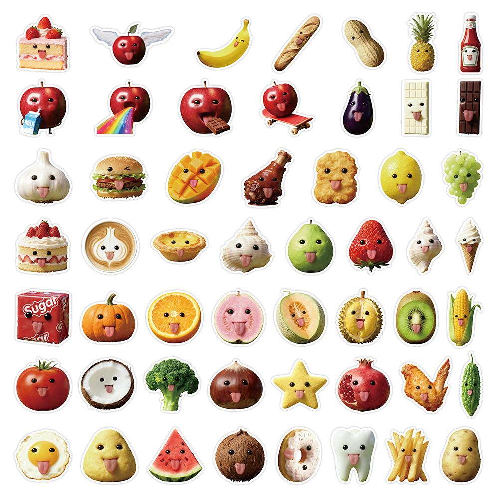 53 Pcs Abstract Art Style Food - مراجعة Craft Embellishment World وسعره