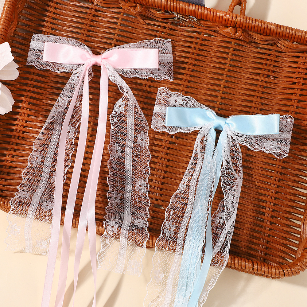 Korean Style Pink Blue Lace Bo - مراجعة Tassel Fringe Trim وسعره