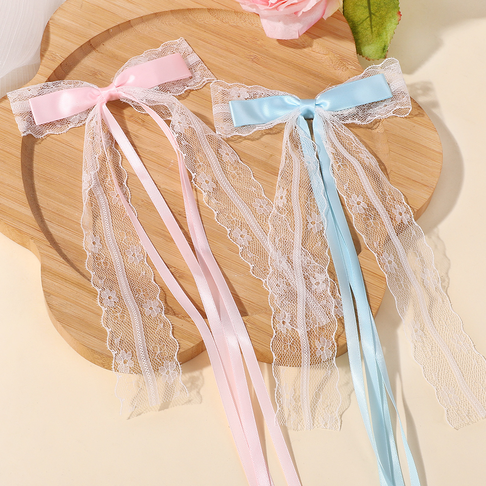 Korean Style Pink Blue Lace Bo - مراجعة Tassel Fringe Trim وسعره