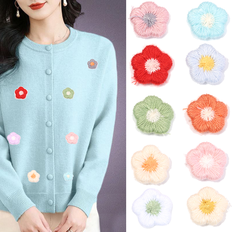 50pcs/lot Mini Plum Blossom Fl - مراجعة Applique Patch Flower وسعره