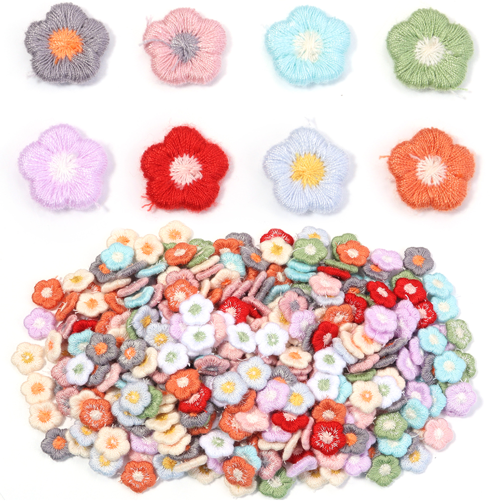 50pcs/lot Mini Plum Blossom Fl - مراجعة Applique Patch Flower وسعره