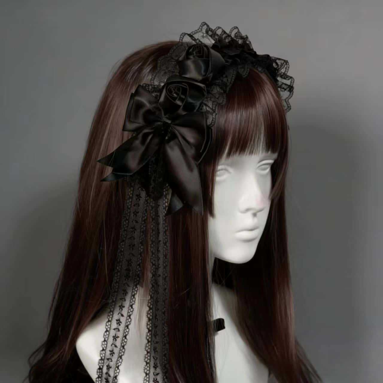 Gothic Lolita Lace Headbands f - مراجعة Tassel Fringe Trim وسعره