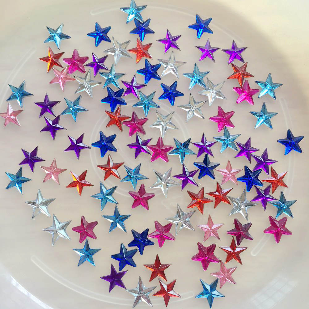 400pcs 10mm Crystal Star Shape - مراجعة Hotfix Rhinestone Sheet وسعره