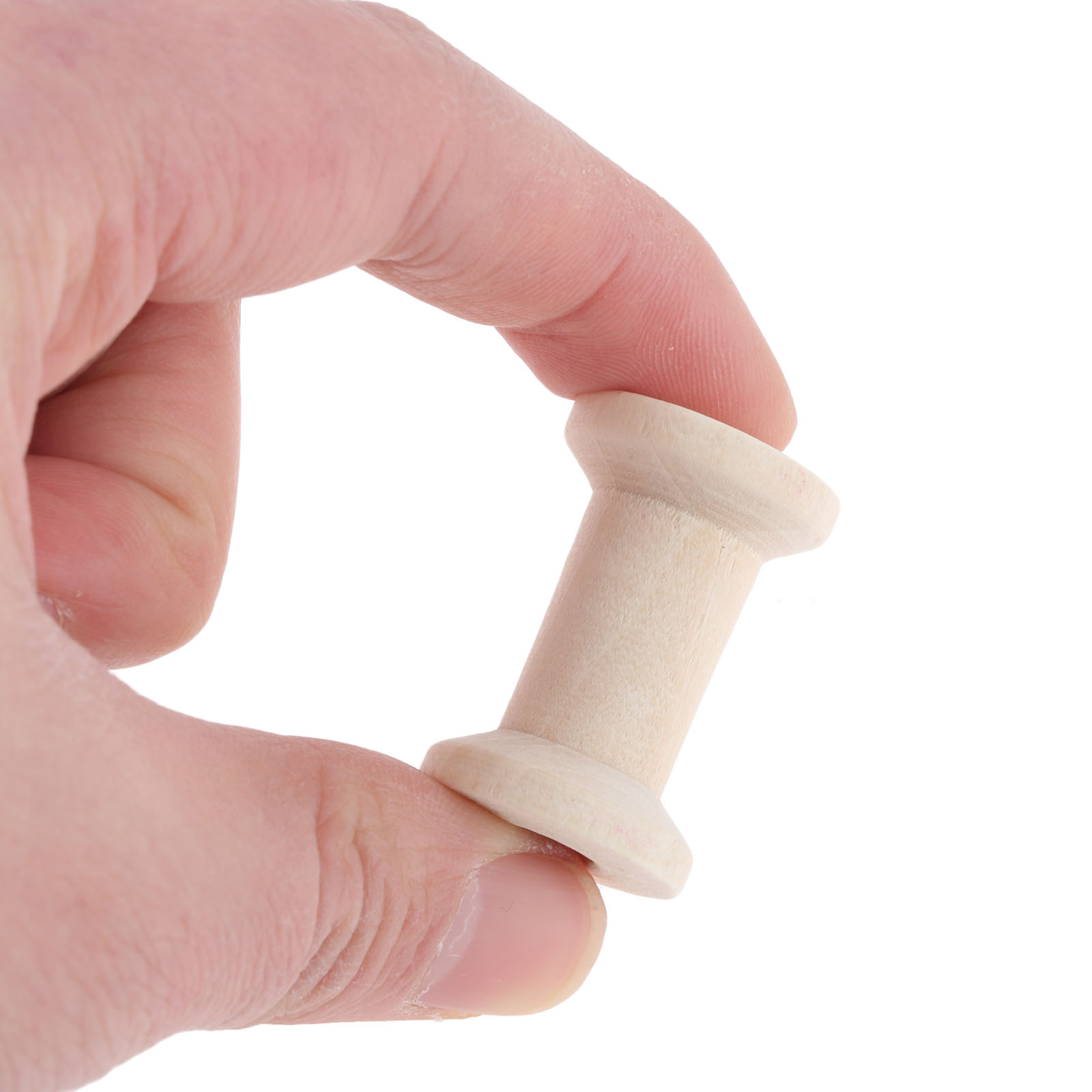 10Pcs Sewing Wooden Bobbins Sp - مراجعة Organza Ribbon Spool وسعره