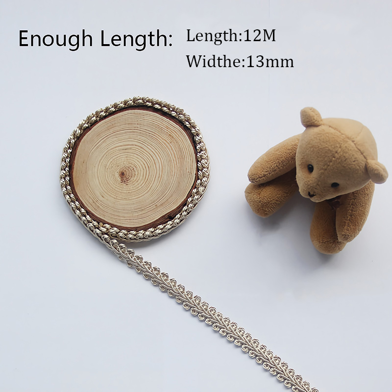 12M Braid Trim  French Gimp Ba - مراجعة Fringe Ribbon Sewing وسعره