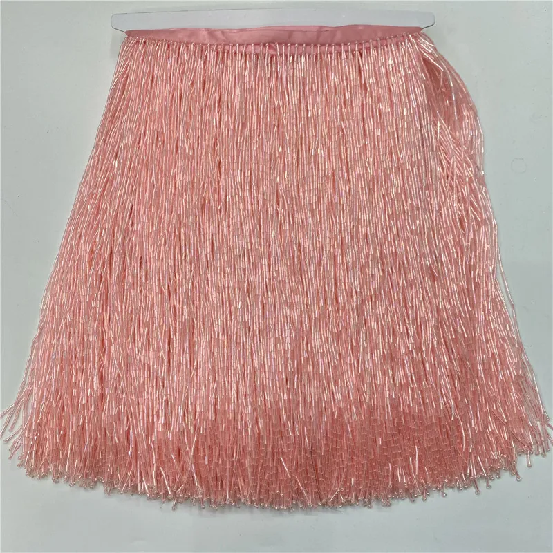 5meters/lot beautiful trim Pol - مراجعة Beaded Trim Fringe وسعره