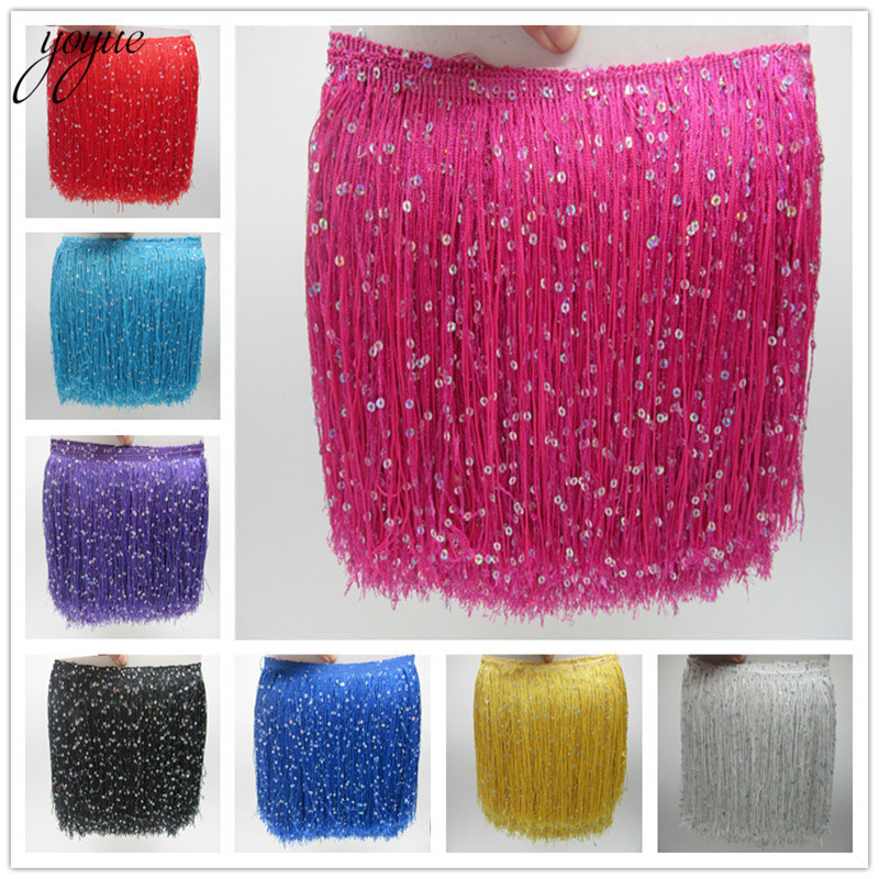 YOYUE 1Yard 20CM Long Polyeste - مراجعة Fringe Ribbon Sewing وسعره
