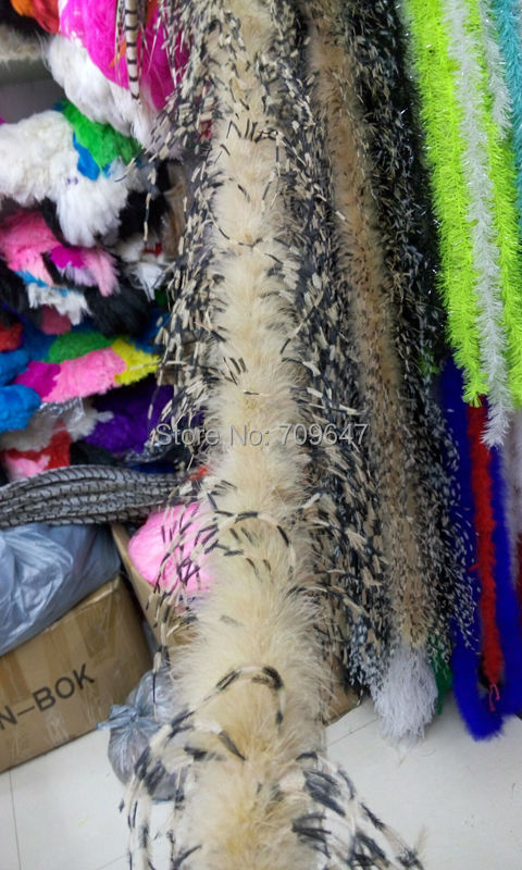 2Yards/lot Luxury Khaki&BLACK& - مراجعة Feather Trim Marabou وسعره