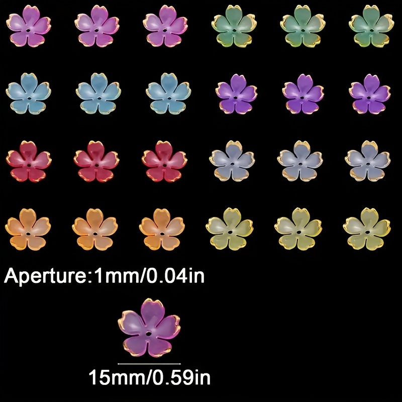 200/100pcs 15mm Colorful Acryl - مراجعة Embroidery Embellishments وسعره