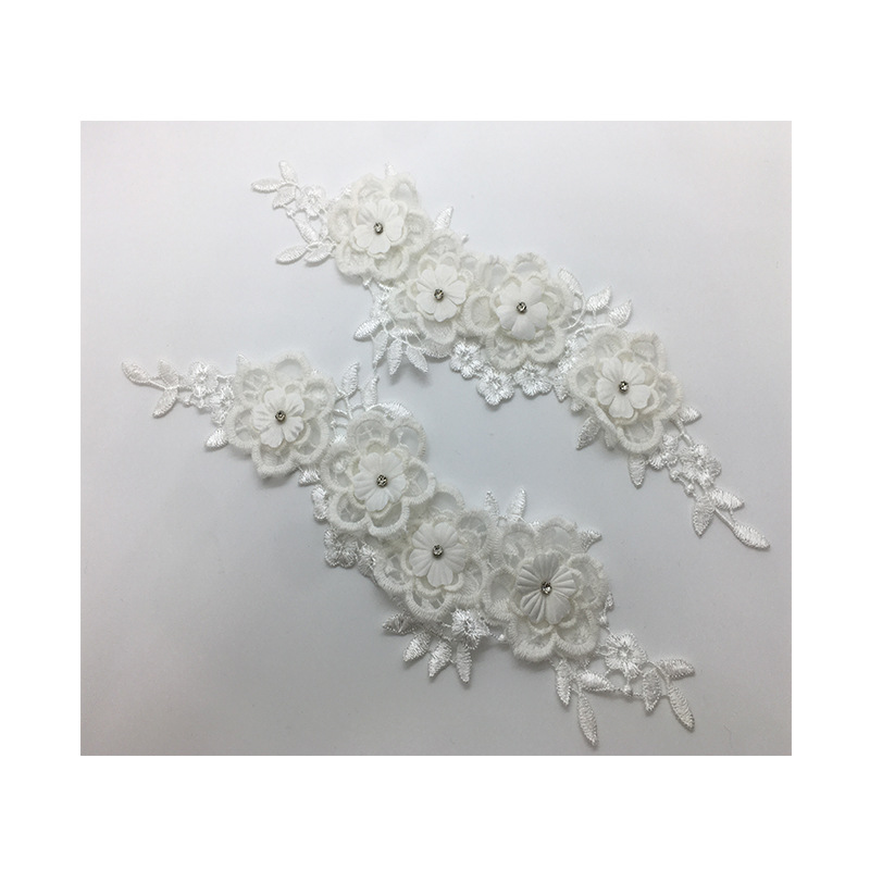 2Pairs/lot  Mesh Fashionable C - مراجعة Applique Patch Flower وسعره