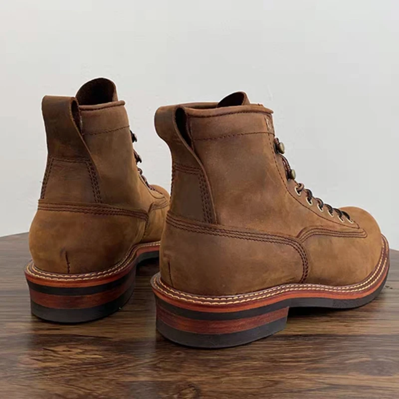 Vintage British Men Ankle Boot - مراجعة Guipure Lace Panel وسعره