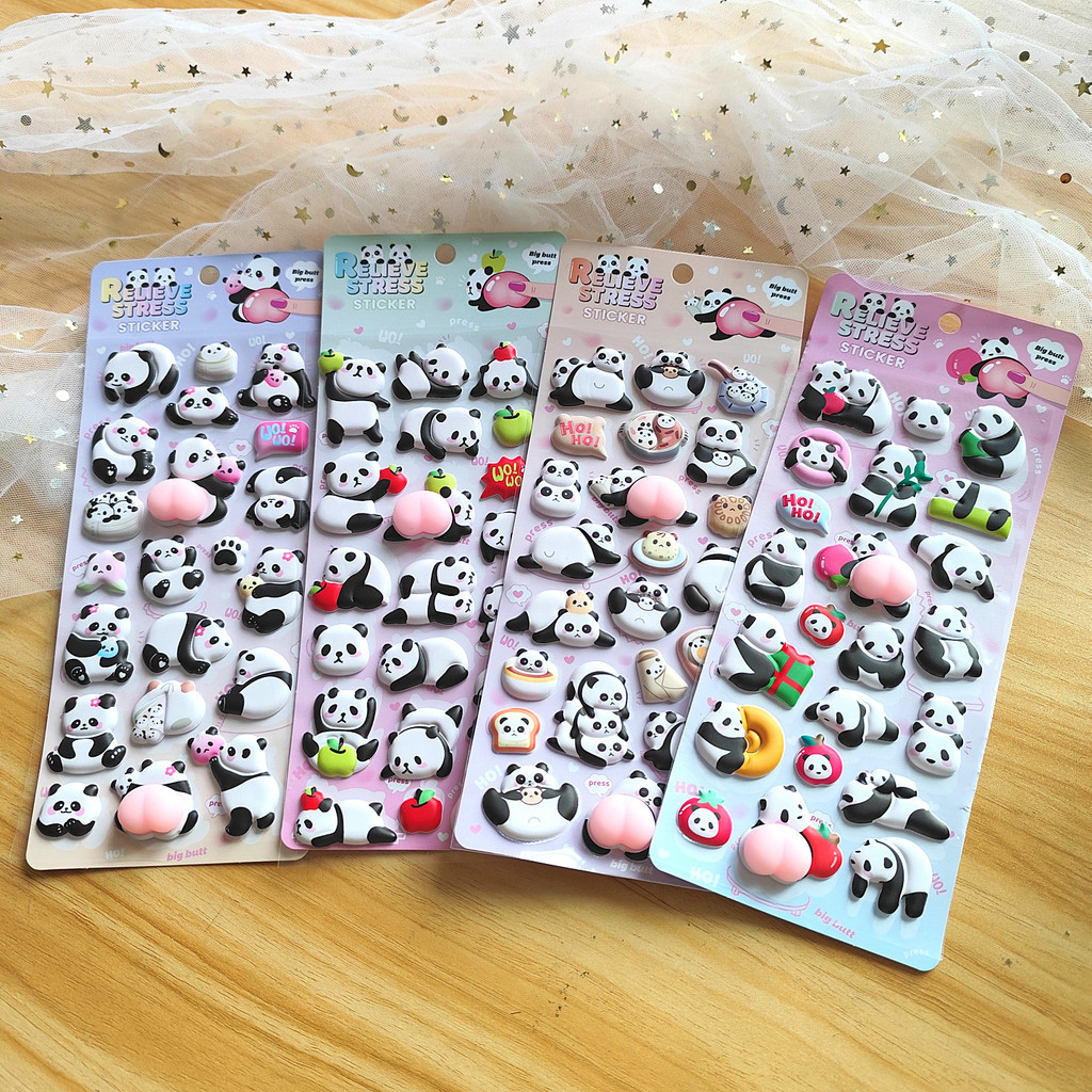4-Piece Cute Panda Stress Reli - مراجعة Craft Embellishment World وسعره