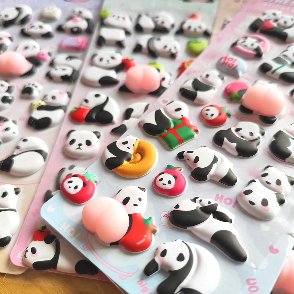 4-Piece Cute Panda Stress Reli - مراجعة Craft Embellishment World وسعره