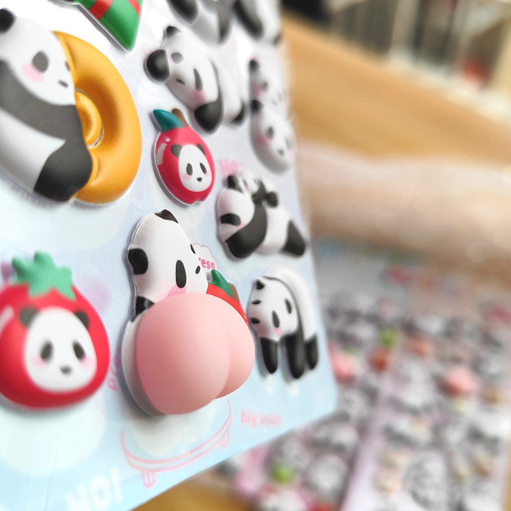 4-Piece Cute Panda Stress Reli - مراجعة Craft Embellishment World وسعره