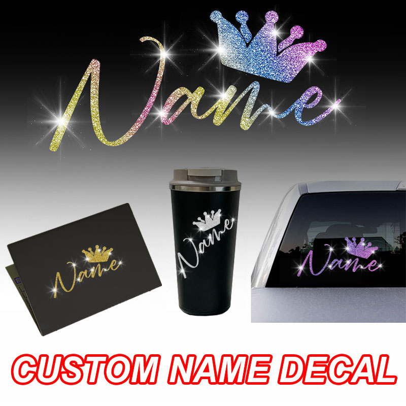1PC Custom Glitter Crown and N - مراجعة Glitter Vinyl Roll وسعره