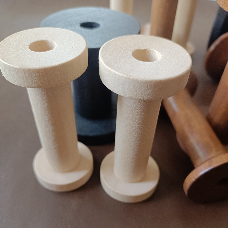 10Pcs/Set Vintage Natural Wood - مراجعة Organza Ribbon Spool وسعره