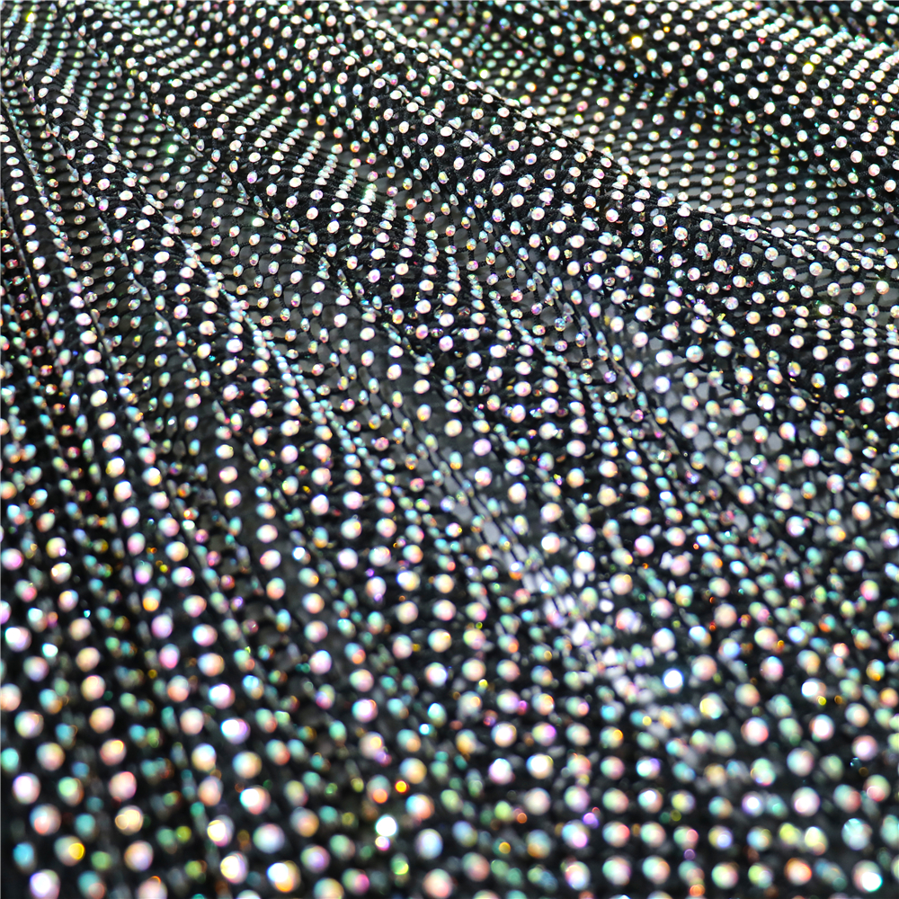 Fashion DIY AB Color Rhineston - مراجعة Crystal Mesh Fabric وسعره