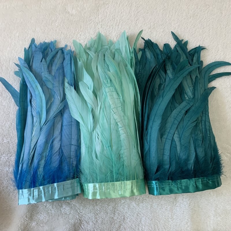 25-30cm/10-12inch Rooster Tail - مراجعة Feather Trim Marabou وسعره