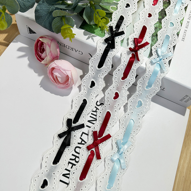 1yard Bow Pleated Lace Lolita  - مراجعة Lace Ribbon Trim وسعره