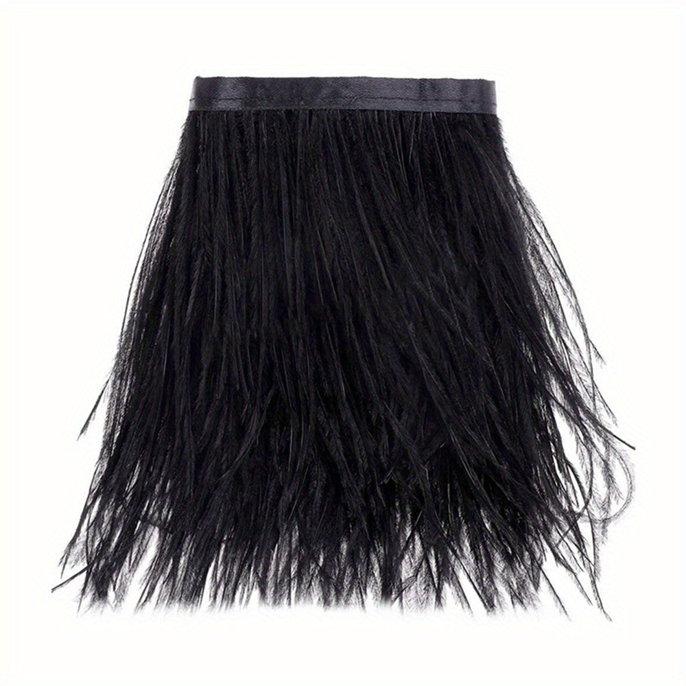 1M 8-10cm Black Ostrich Feathe - مراجعة Feather Trim Marabou وسعره