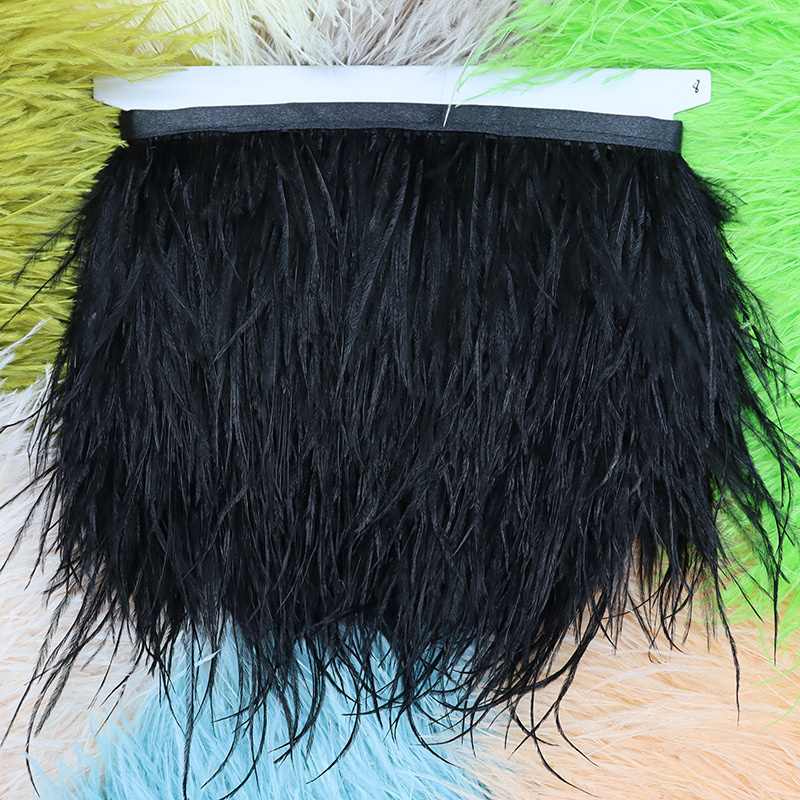 1M 8-10cm Black Ostrich Feathe - مراجعة Feather Trim Marabou وسعره