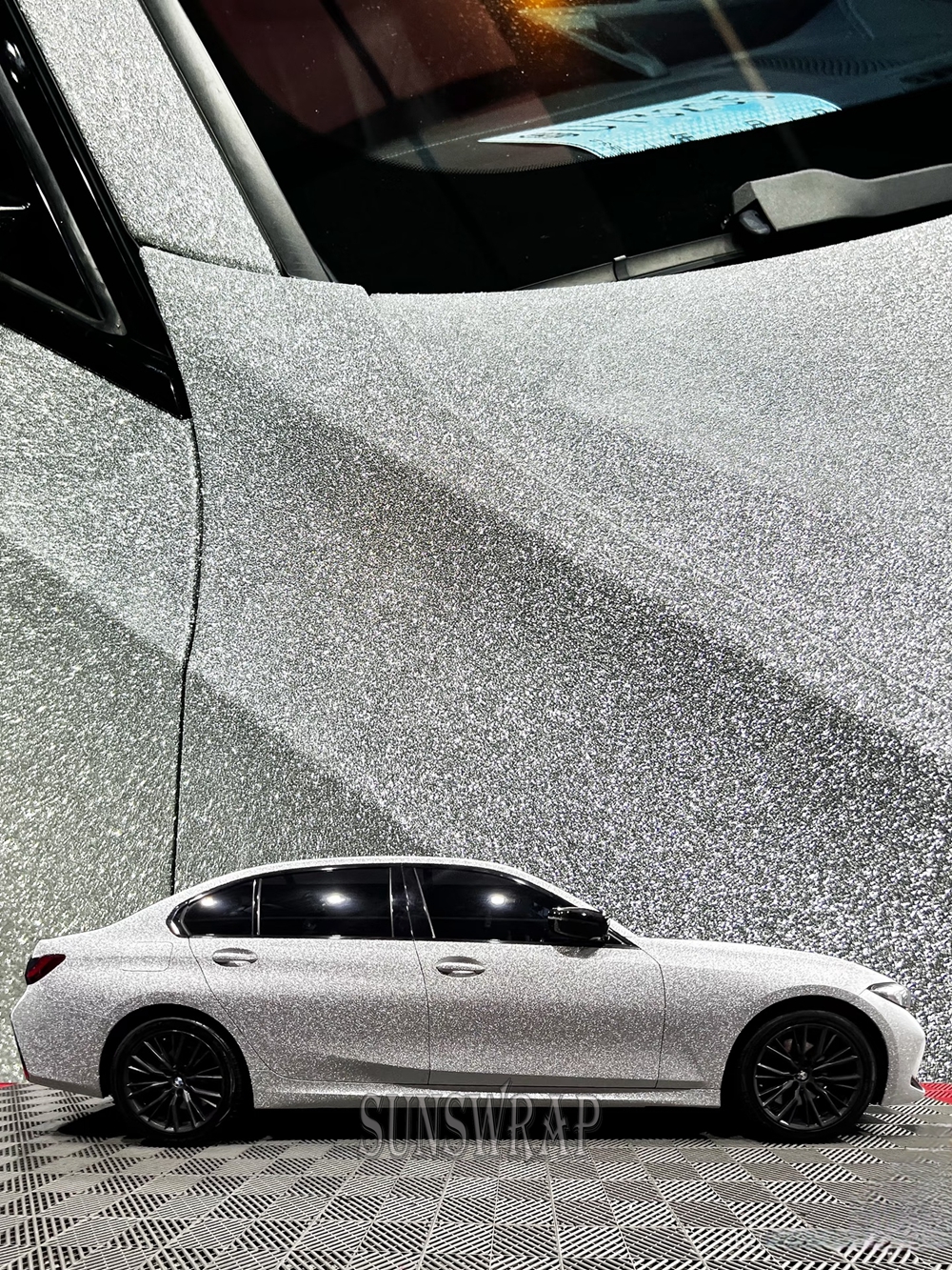 Diamond Glitter Sparkle Vinyl  - مراجعة Glitter Vinyl Roll وسعره