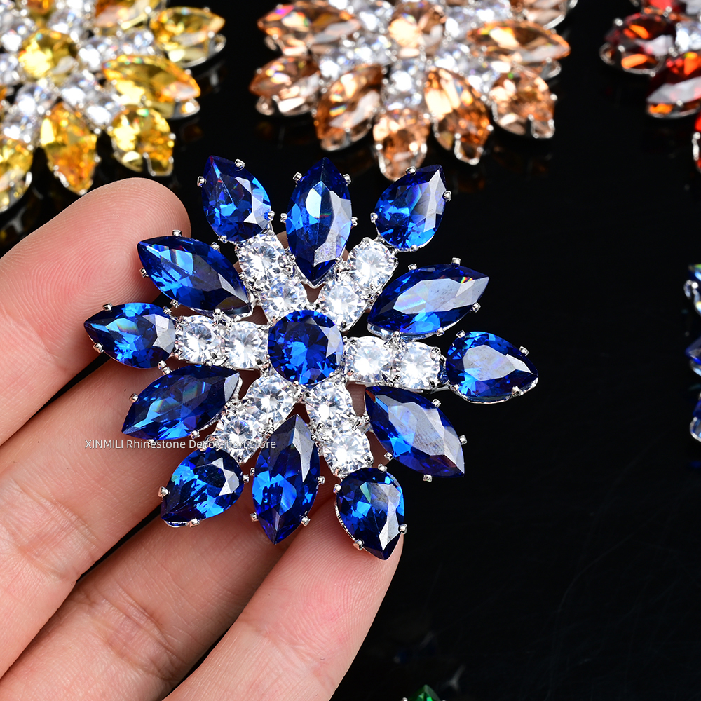 2Pcs Luxury Zircon Crystal Fla - مراجعة Embellishment Glue Craft وسعره