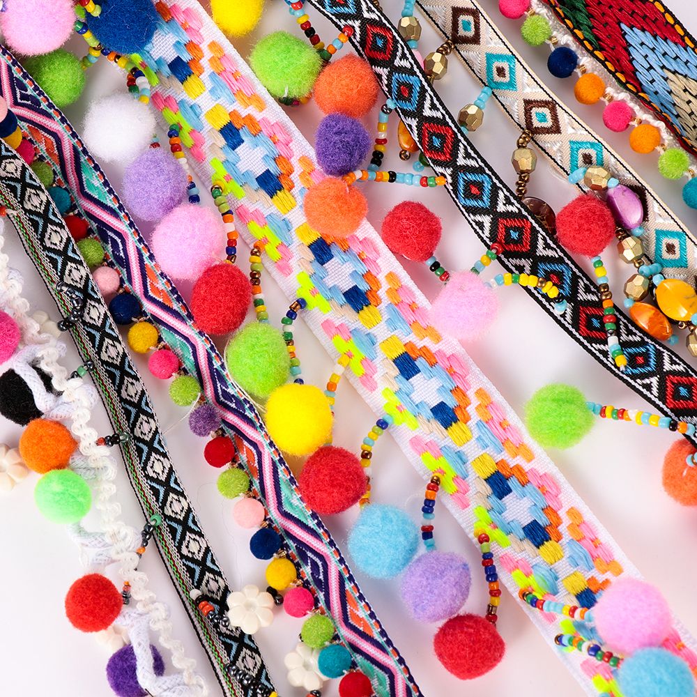 1yard Bohemia Tassel Lace Trim - مراجعة Tassel Fringe Trim وسعره