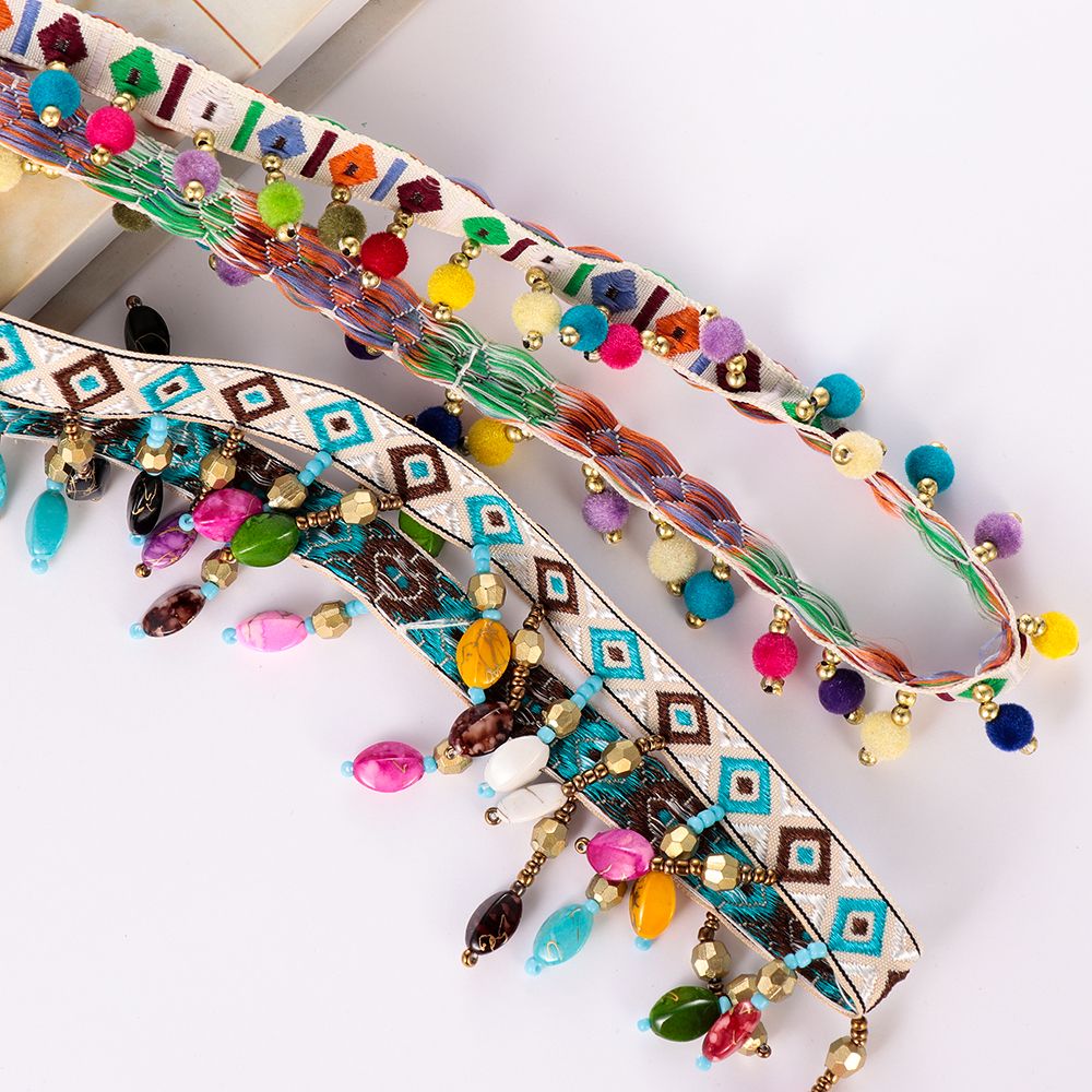 1yard Bohemia Tassel Lace Trim - مراجعة Tassel Fringe Trim وسعره