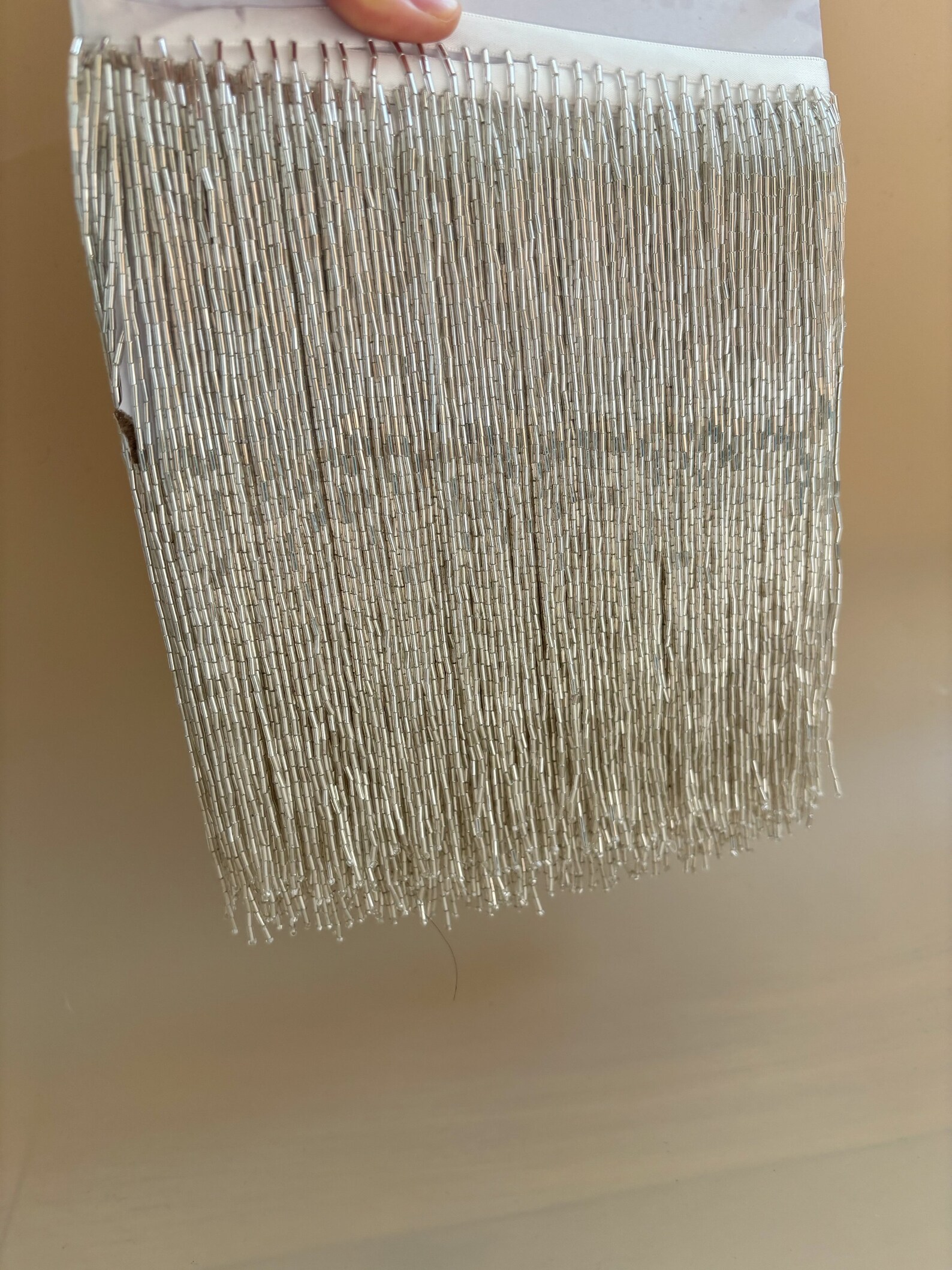 Silver Bead Fringe Trim For Ha - مراجعة Beaded Trim Fringe وسعره