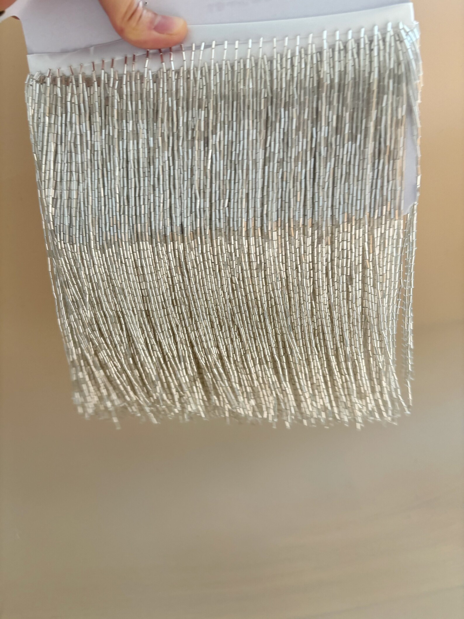 Silver Bead Fringe Trim For Ha - مراجعة Beaded Trim Fringe وسعره