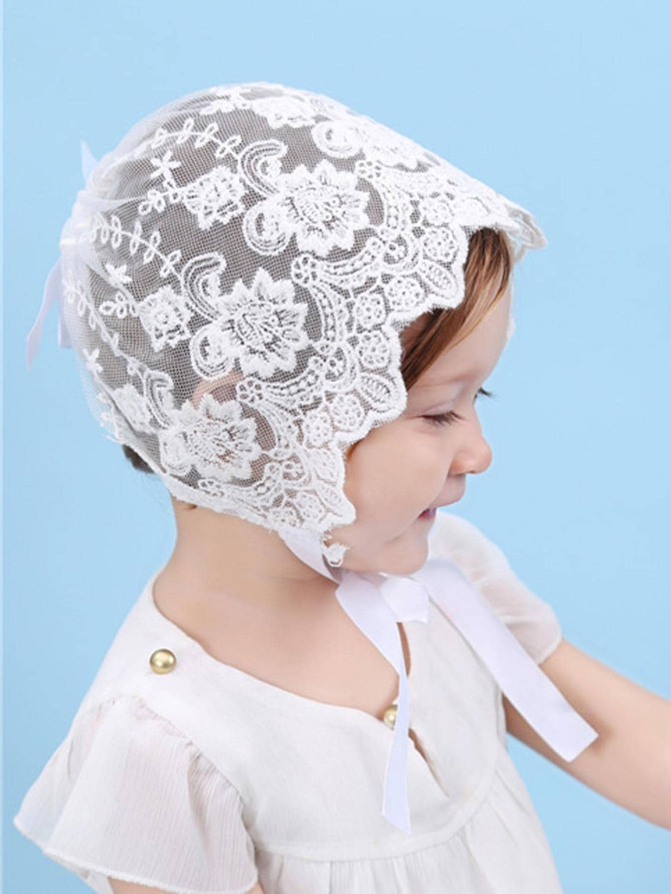 Baby Lace Brim Headband Hat He - مراجعة Embroidery Embellishments وسعره