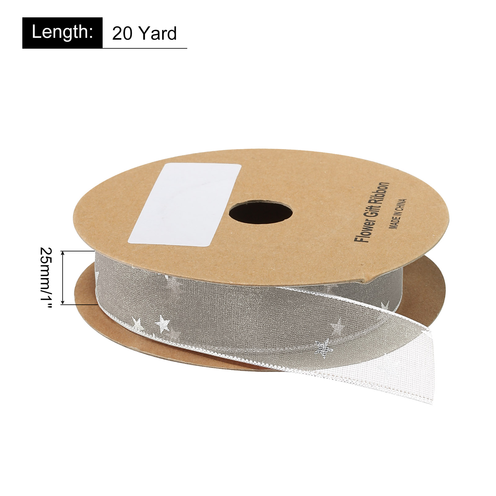 1 Inch 20 Yard Star Organza Sh - مراجعة Organza Ribbon Spool وسعره