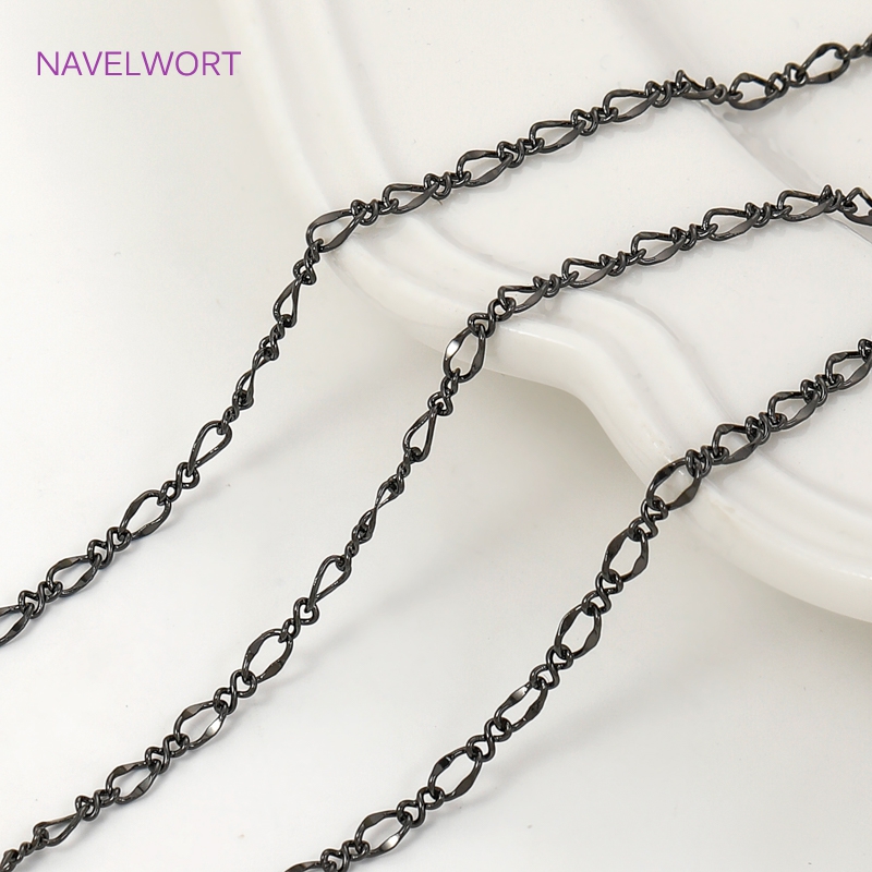 Black Color Oval Thin Chains F - مراجعة Embroidery Craft وسعره