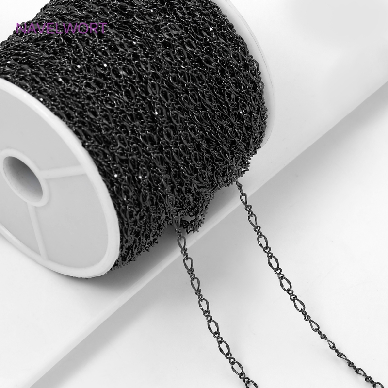Black Color Oval Thin Chains F - مراجعة Embroidery Craft وسعره