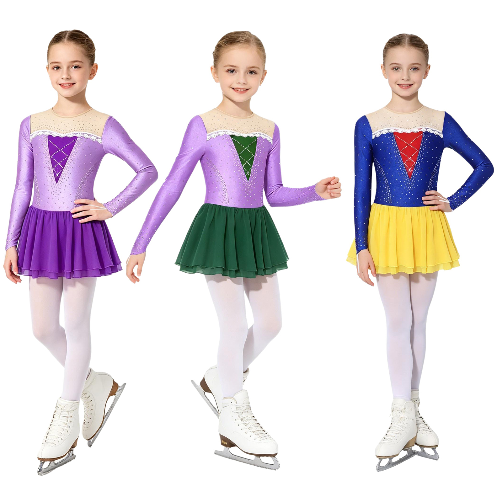 6-16Y Girls Princess Dance Dre - مراجعة Rhinestone Banding Trim وسعره