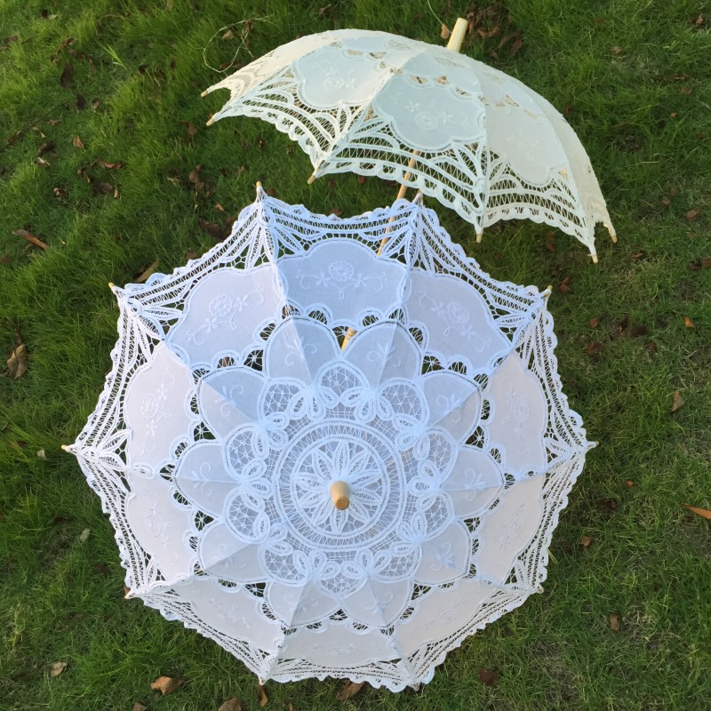 New Vintage Lace Umbrella Hand - مراجعة Embroidery Embellishments وسعره