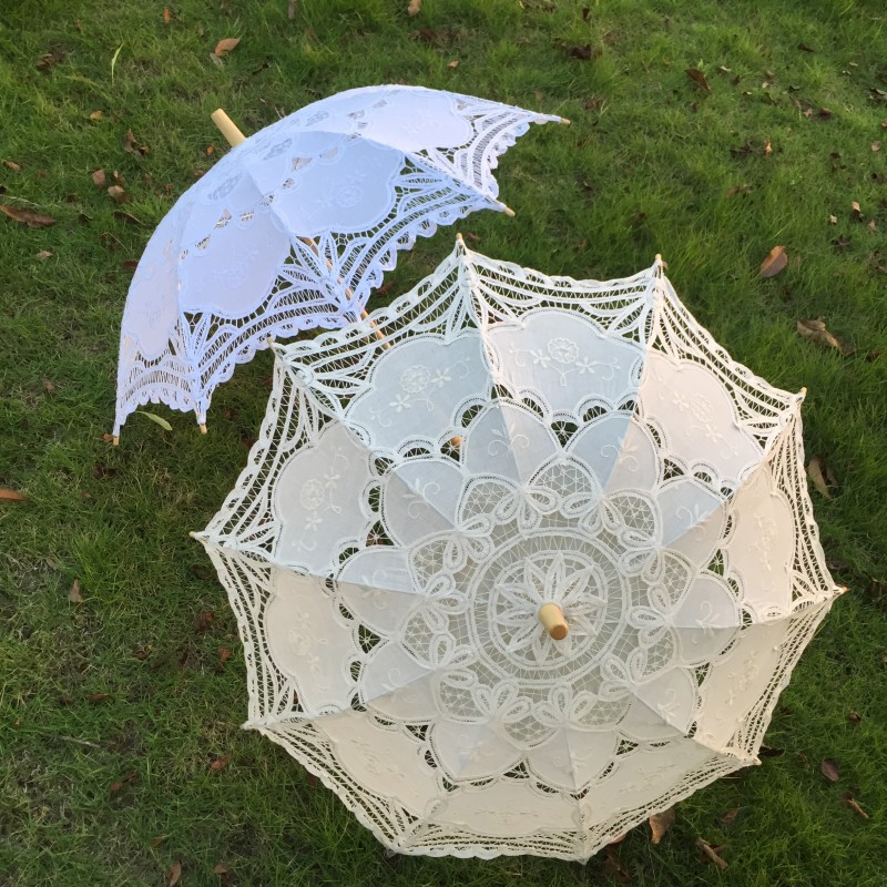 New Vintage Lace Umbrella Hand - مراجعة Embroidery Embellishments وسعره