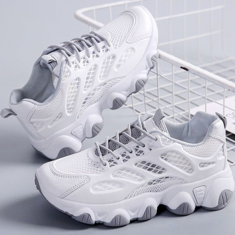 Breathable Mesh Chunky Sneaker - مراجعة Guipure Lace Panel وسعره