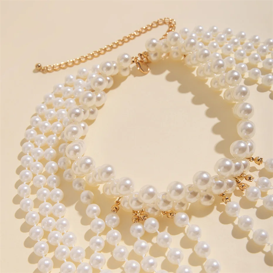 Bridal Tassel Imitation Pearl  - مراجعة Pearl Trim Chain وسعره