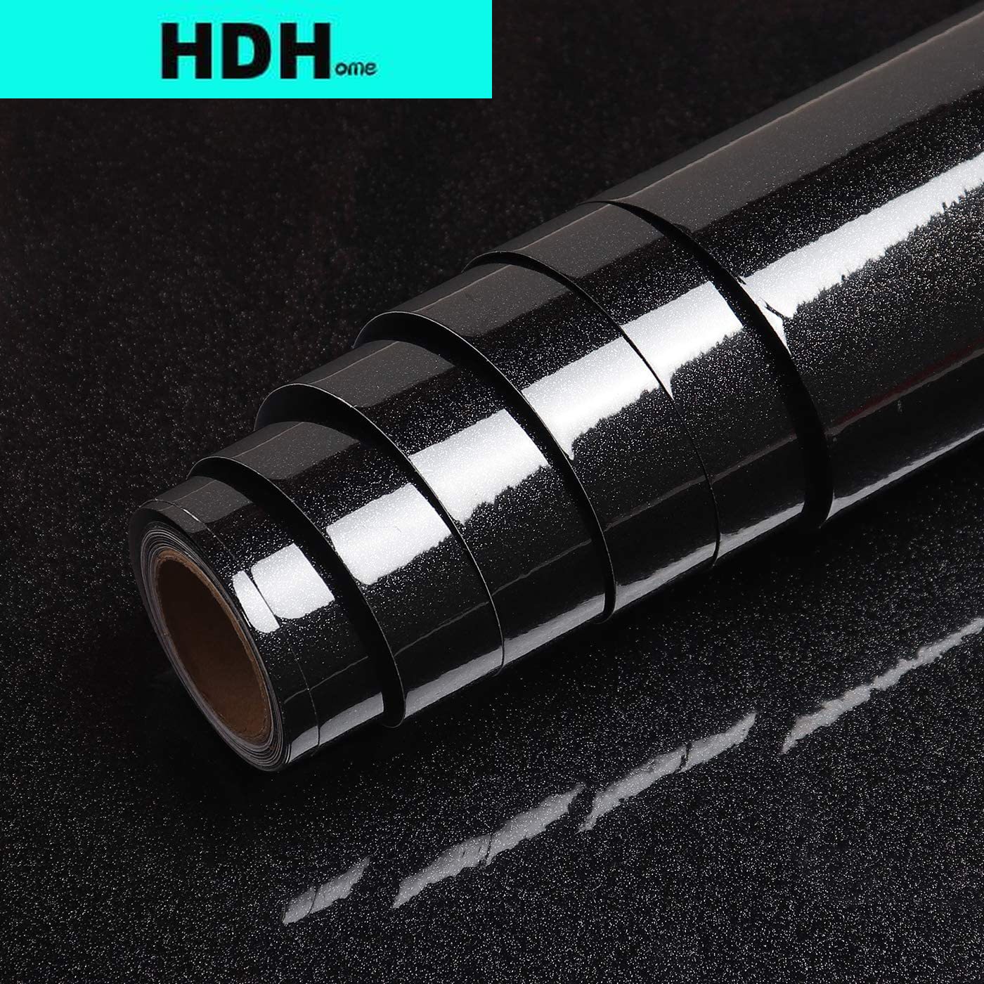 Glitter Black Contact Paper fo - مراجعة Glitter Vinyl Roll وسعره