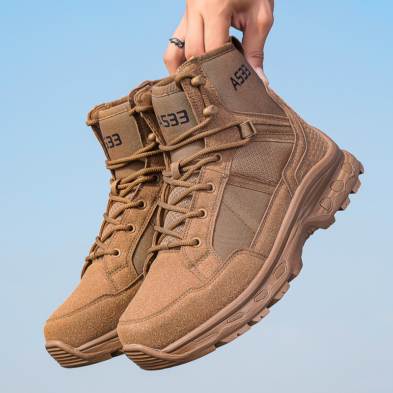 Men's Military Tactical Boots  - مراجعة Guipure Lace Panel وسعره