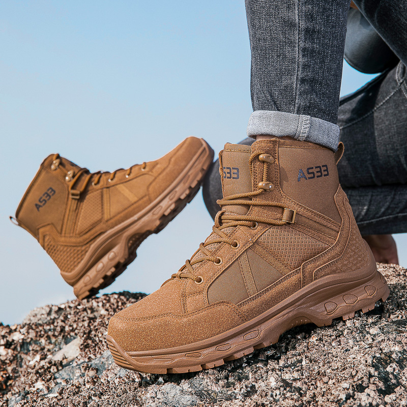 Men's Military Tactical Boots  - مراجعة Guipure Lace Panel وسعره
