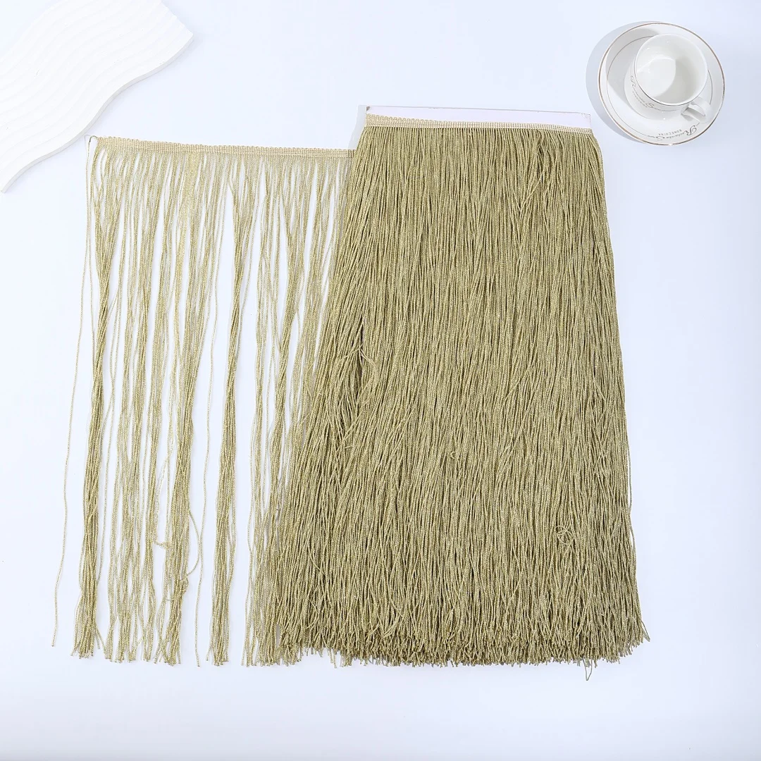 2Yards Gold Lace Fringe Trim T - مراجعة Fringe Ribbon Sewing وسعره