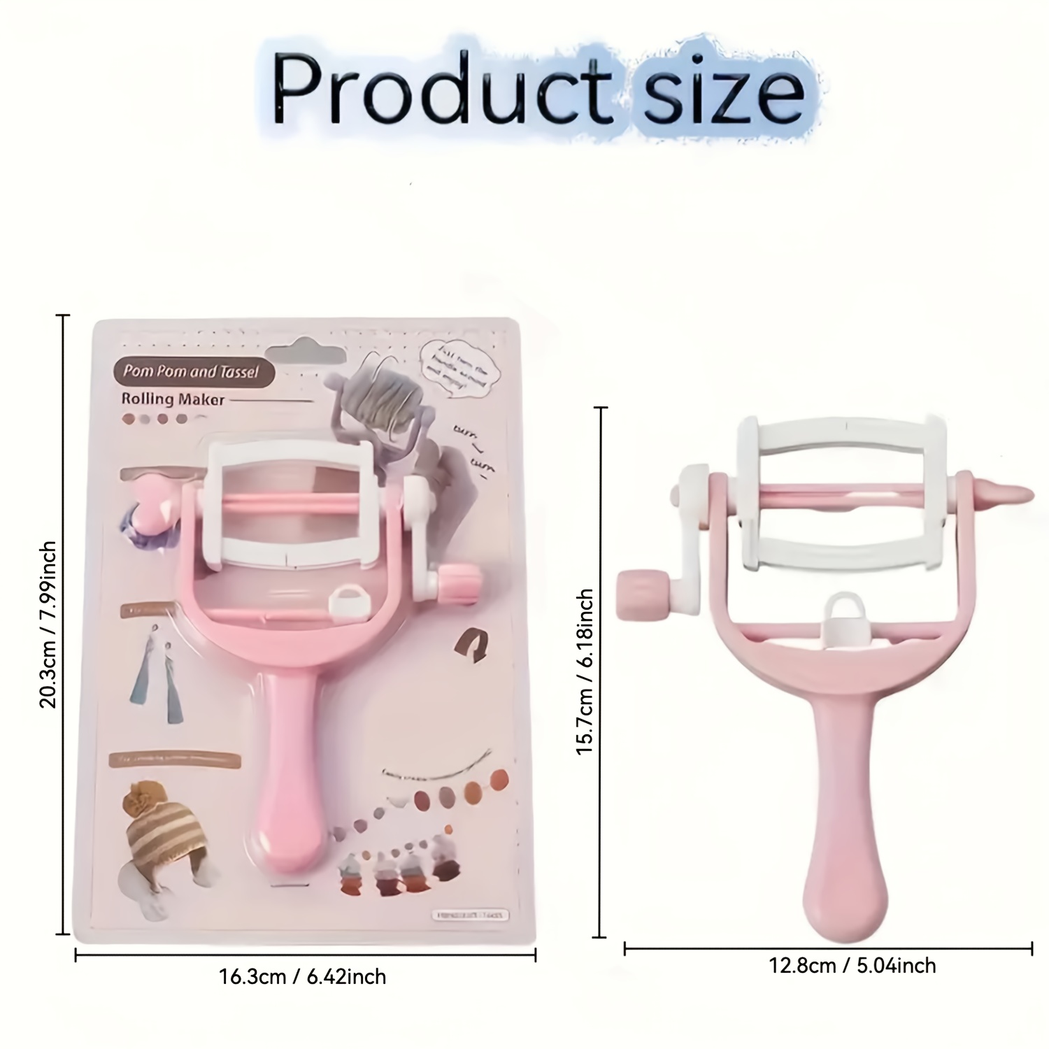Hand-cranked Winding Coil Fur  - مراجعة Pom Pom Maker Tool وسعره