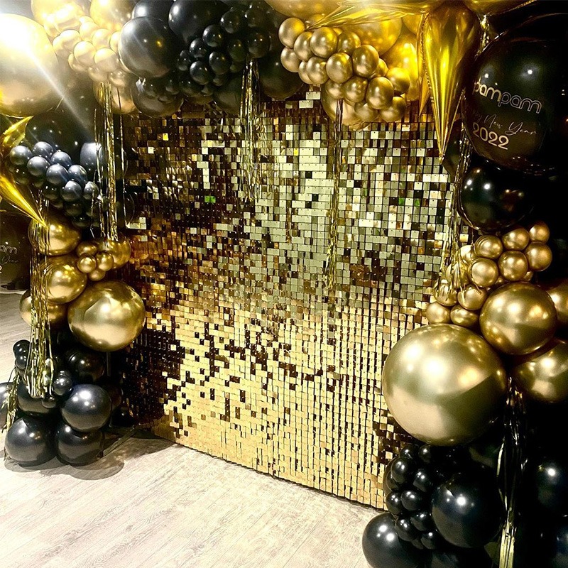 12/16/18/24PCS Shimmer Wall Ba - مراجعة Sequin Fabric Panel وسعره