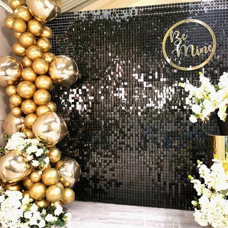 12/16/18/24PCS Shimmer Wall Ba - مراجعة Sequin Fabric Panel وسعره