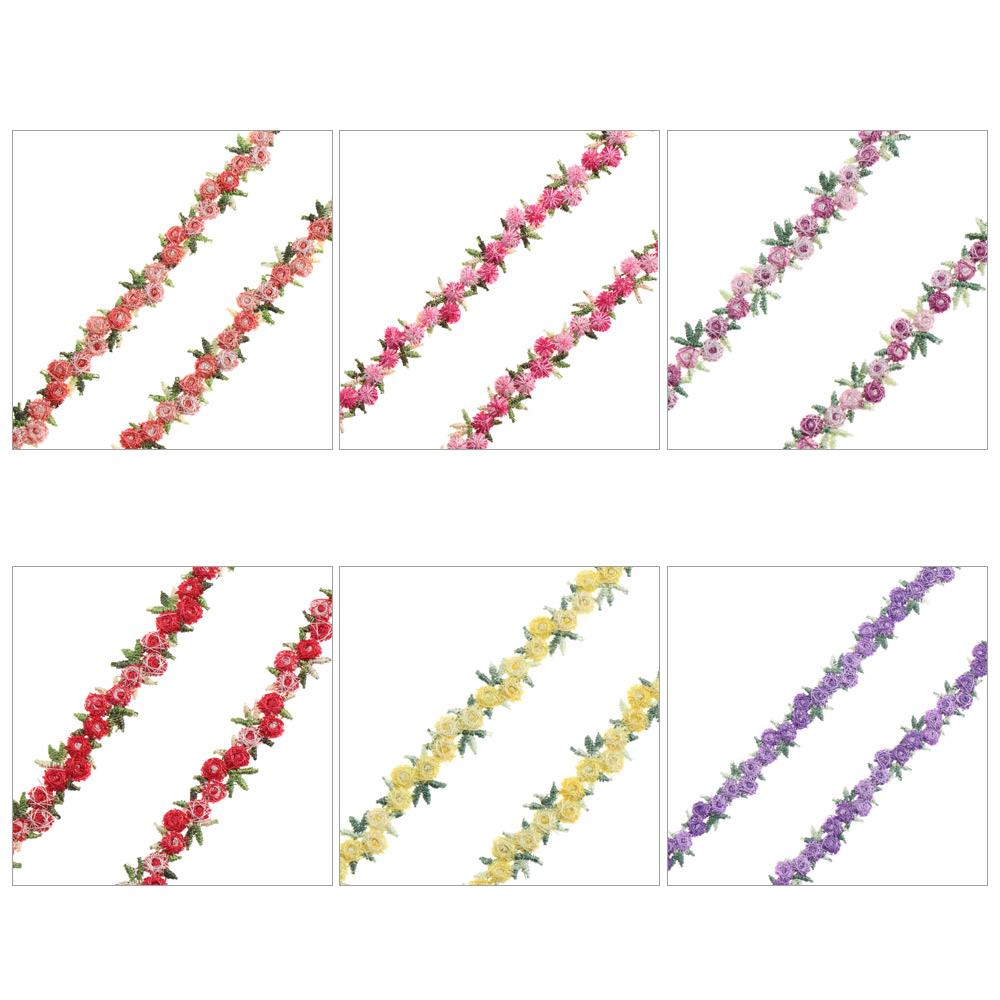 2Yard Flower Lace Trim Embroid - مراجعة Lace Ribbon Trim وسعره